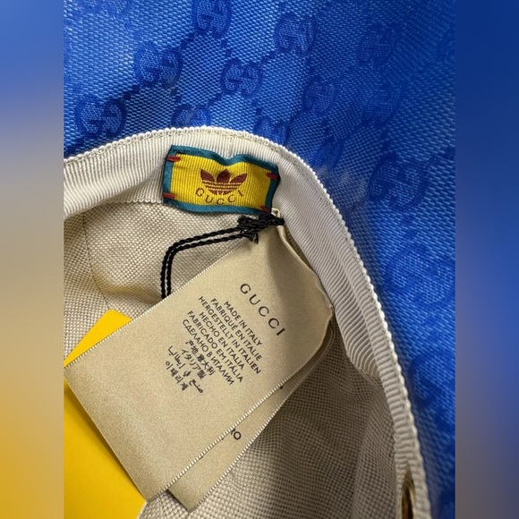 New Gucci x Adidas Wide Brim GG Supreme Logo Hat Size L - Picture 11 of 13